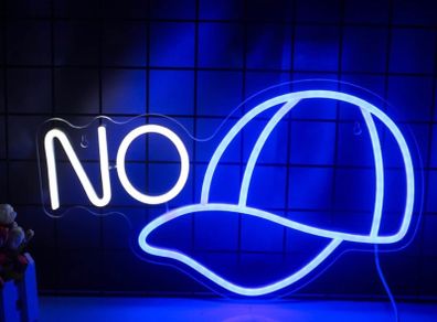 Neon Signs No Cap White&Blue LED Light Sign USB/Switch Operated Neon Sign Wall Decorate for Gameroom,Bar, Bedroom, Livingroom, Club (FREE POSTAGE)