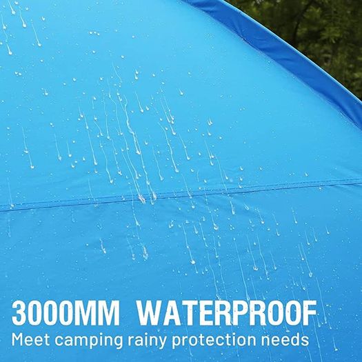 Camping Tunnel Tent 4-6 Man Large Family Tent With 2 Bedroom 4 Person Tent 3000mm Waterproof With Living Area 6 Man Tents for Camping Outdoor Hiking UV Protection with Carry Bag (FREE POSTAGE)