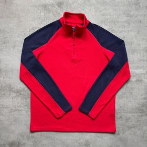 Red & Navy Mountain Warehouse Half Zip Fleece