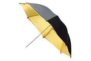 84cm 33 inch Gold &amp; Black Umbrella