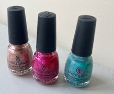 3 China Glaze Mini Nail Polishes