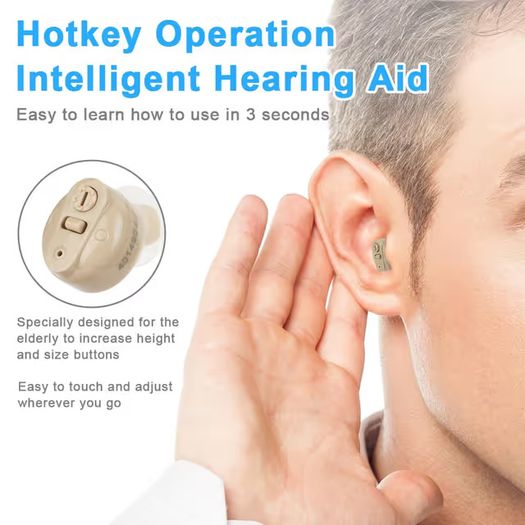o Mini Digital Sound Aid Voice Enhancer, Rechargeable Sound Headphones for Seniors