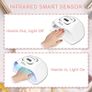 150 Watt LED UV Nail Lamp Gel Polish Curing, CCHOME Fast Nail Dryer with Timing function -10S/30S/60S/90S Image 6