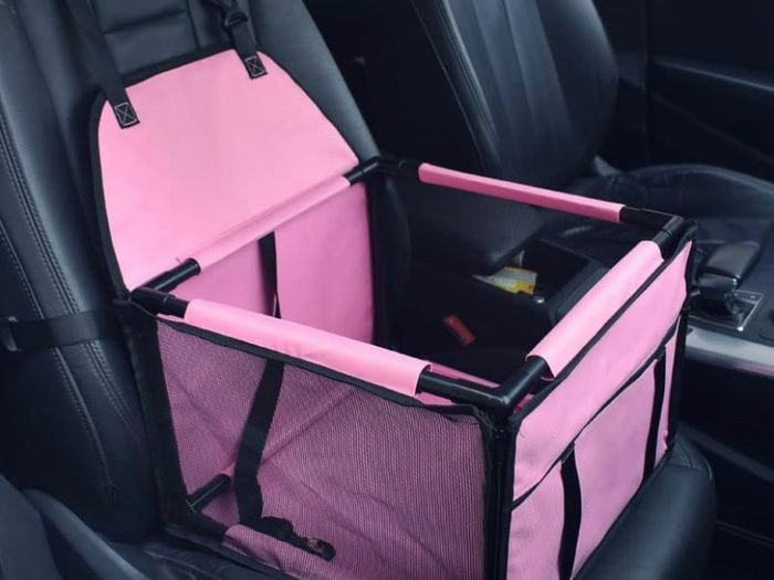 Waterproof Pet Dog Car Seat Booster Carrier with Seat Belt Harness and Headrest Strap for Puppy Cat MULTIPLE COLOURS AVAILABLE (FREE POSTAGE)