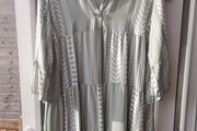 Olive Aztec Print Dress