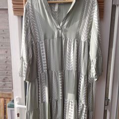 Olive Aztec Print Dress