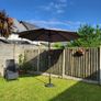 Garden parasol with parasol base Image 2