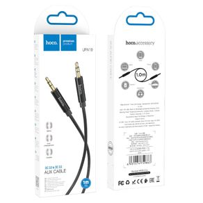 Hoco UPA19 Nylon Braid AUX Audio Cable 1M Black