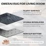 MULTIPLE SIZES AVAILABLE Grey Living Room Rug 120X180CM Anti Slip Rug Fluffy Rugs Shaggy Area Rugs Velvet Thick Rug Plush Floor Mat for Bedroom Decor Image 3