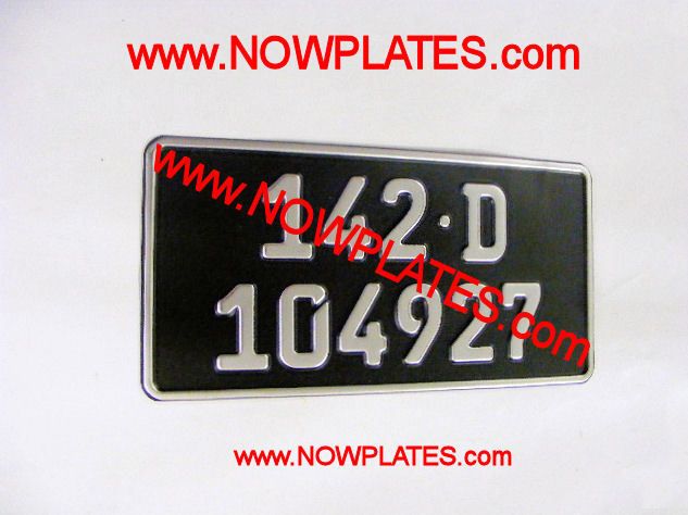 German Square Plate Silver