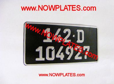 German Square Plate Silver