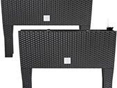 Raised Bed with Irrigation System 60 x 25 x 46 cm, 30 Litres, Set of  2