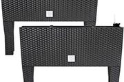 Raised Bed with Irrigation System 60 x 25 x 46 cm, 30 Litres, Set of  2