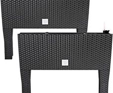 Raised Bed with Irrigation System 60 x 25 x 46 cm, 30 Litres, Set of  2