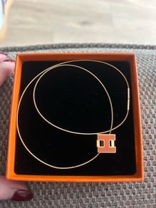 Hermes Cage d H necklace