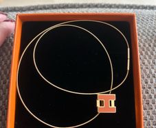 Hermes Cage d H necklace