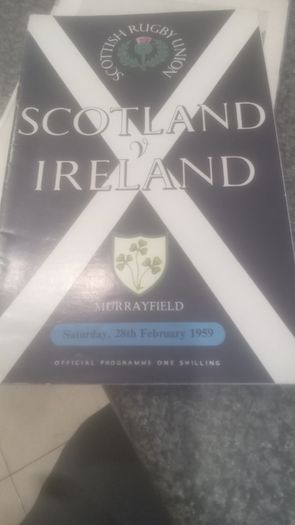 Rare Irish Rugby Programmes