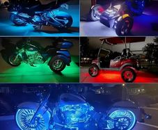 4pcs Motorcycle LED Underbody Lights