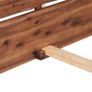 Bed Frame Solid Acacia Wood 140x200 cm Image 5