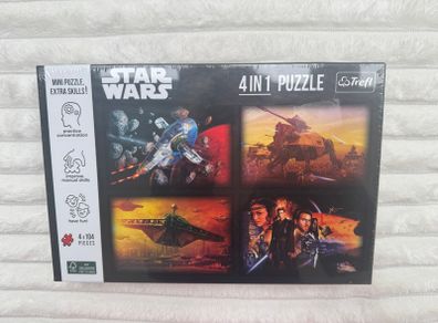 Trefl Star Wars 4 In 1 Puzzle New Please look at the pictures