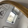 Two Bevelled Round Mirrors, Antique Gold Metal Frame. D80cm. Perfect conditions. Image 2
