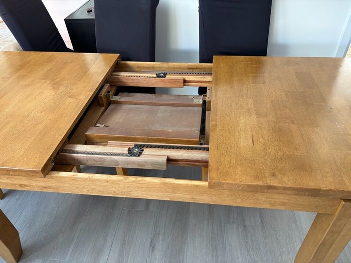 Extendable white oak kicthen Table