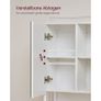 LED Mirrored Bathroom Cabinet White with Storage, Basket & Hair Dryer Holder Image 4