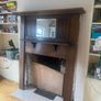 Art deco fire place surround wood Image 2