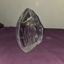 Vintage Heron Crane Lead Crystal Paperweight Artist Signed Image 3