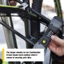 Standard Security Combination Bike Lock 230mm - U Lock - Ultra Hardened Shackle , Black Image 3