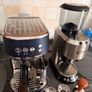 Sage Bambino Espresso Machine (Navy Blue) & De'Longhi Dedica Grinder Set Image 2