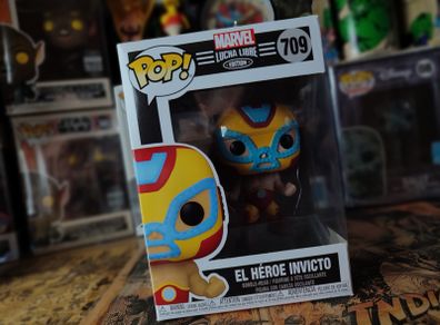 El Heroe Invicto ! Marvel Lucha Libre Edition ! Funko POP Vinyl Figure ! 2021 ! Iron Man !