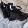 John Rocha Black Patent Shoes Image 9