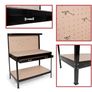 Solid stand Workbench  steel toolbox Storage Pegboard Drawer Table Image 3