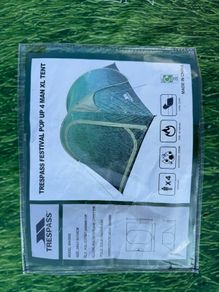 4 man pop up festival tent
