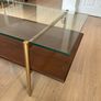 West Elm glass top Coffee Table 'Mid Century Art Display' Image 2