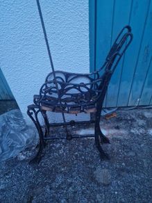 cast iron bench