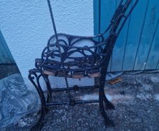 cast iron bench