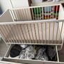 IKEA Myllra cot with drawer Image 3