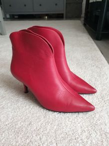 Anine Bing Leather Ankle Boots Size Uk 4 (eu 37)
