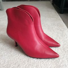 Anine Bing Leather Ankle Boots Size Uk 4 (eu 37)