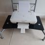 Black Glass Console Desk Image 4