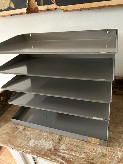 Vintage Industrial Filing Unit/ Organiser