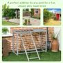 Chicken Activity Play with Swing Set for 3-4 Chickens, Wooden Chicken Coop, Grey Image 6