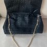 Black Woven Clutch Bag Image 3