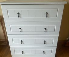 White 4 Door Chest of Drawers