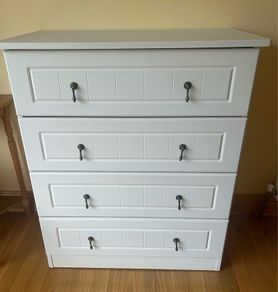 White 4 Door Chest of Drawers