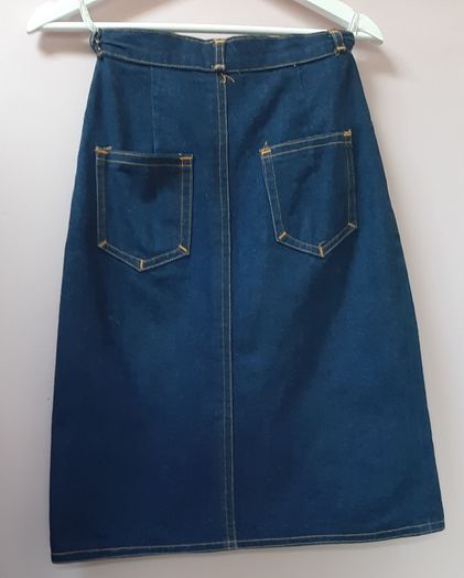 vintage denim skirt 100% cotton