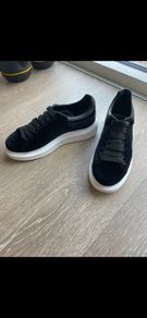 Alexander McQueen oversized velvet trainers  38 1/2 eu / 5.5 Uk