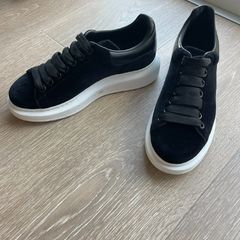 Alexander McQueen oversized velvet trainers  38 1/2 eu / 5.5 Uk